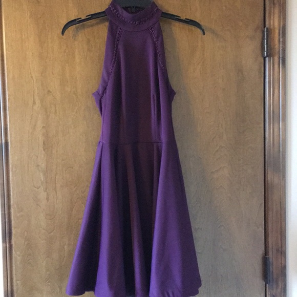 Plum Homecoming Dress - Picture 4 of 4